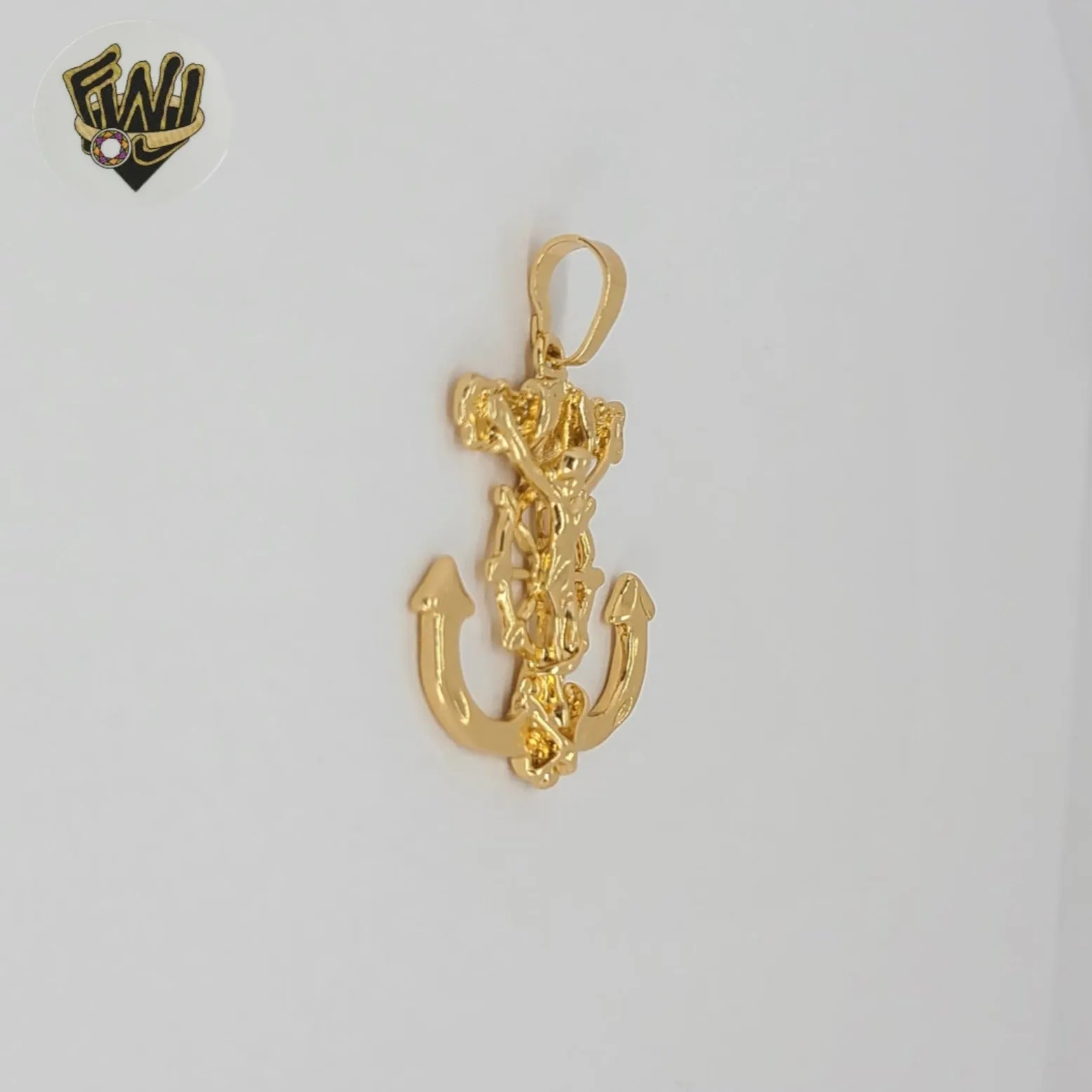 (1-2308-1) Gold Laminate - Anchor Pendants - BGO