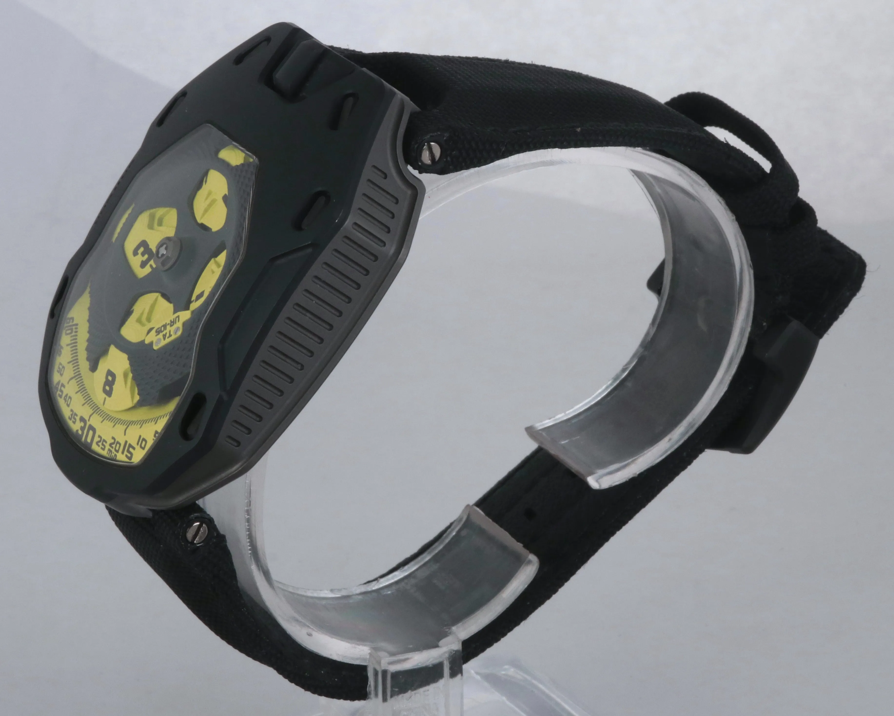 100 MADE Urwerk 105TA Turbine Automatic Black Lemon Knight Titanium PVD Watch