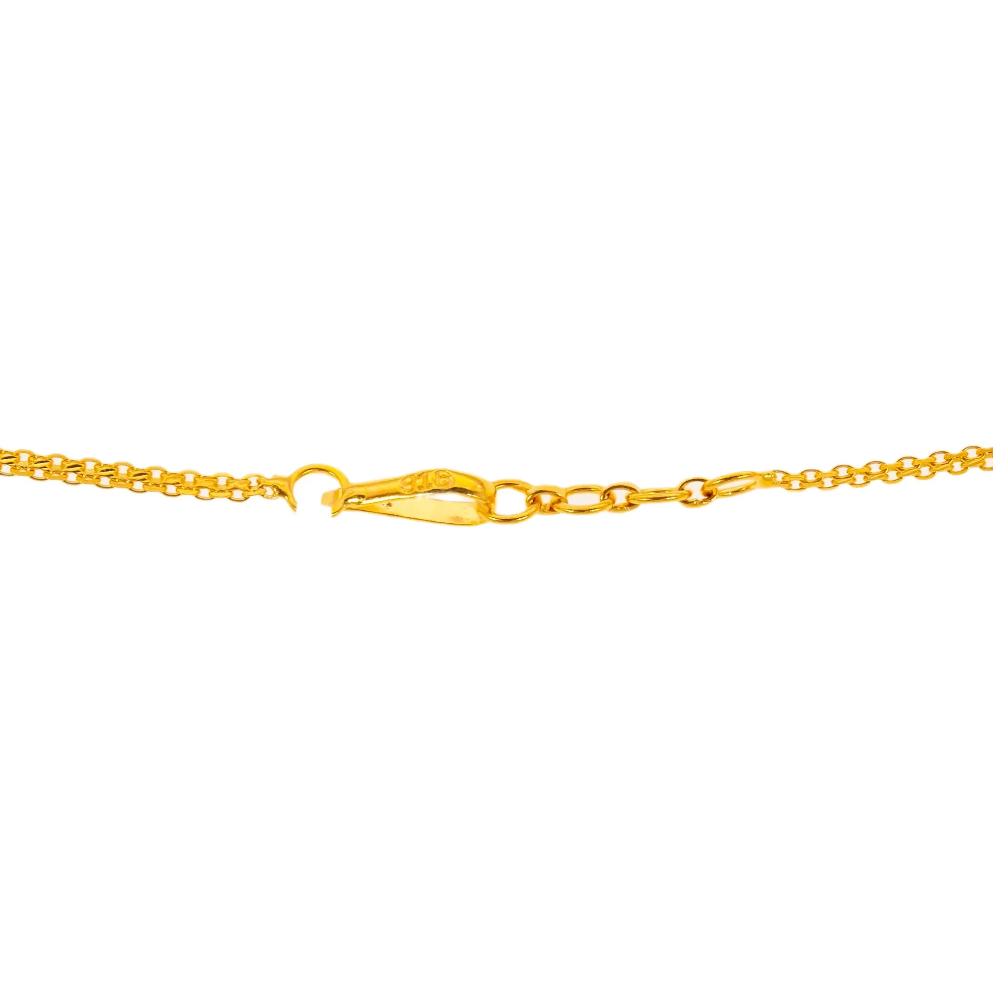 22K Yellow Gold Prisha Choker Necklace Set (69.3gm)