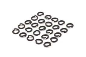 6mm Black Jump Rings - 250 Oxidized Brass Black Jump Rings (6x1mm) A0357 S474