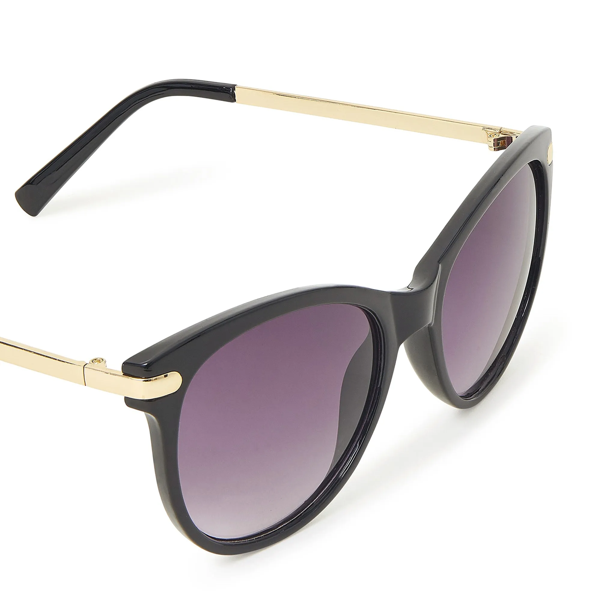 Accessorize London Women's Classic Metal Arm Sunglasses