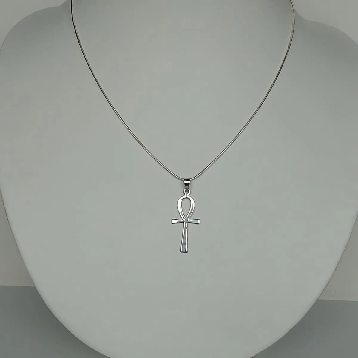 Ankh pendant -Sterling silver pendant- Ankh cross silver pendant - PD34