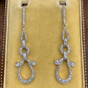 Antique Diamond Drop Earrings