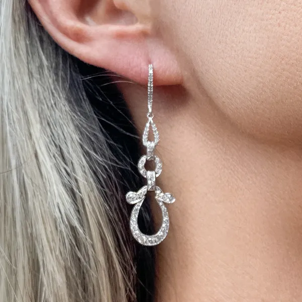 Antique Diamond Drop Earrings