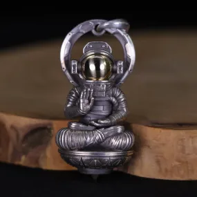 Astronaut in Meditation Pendant