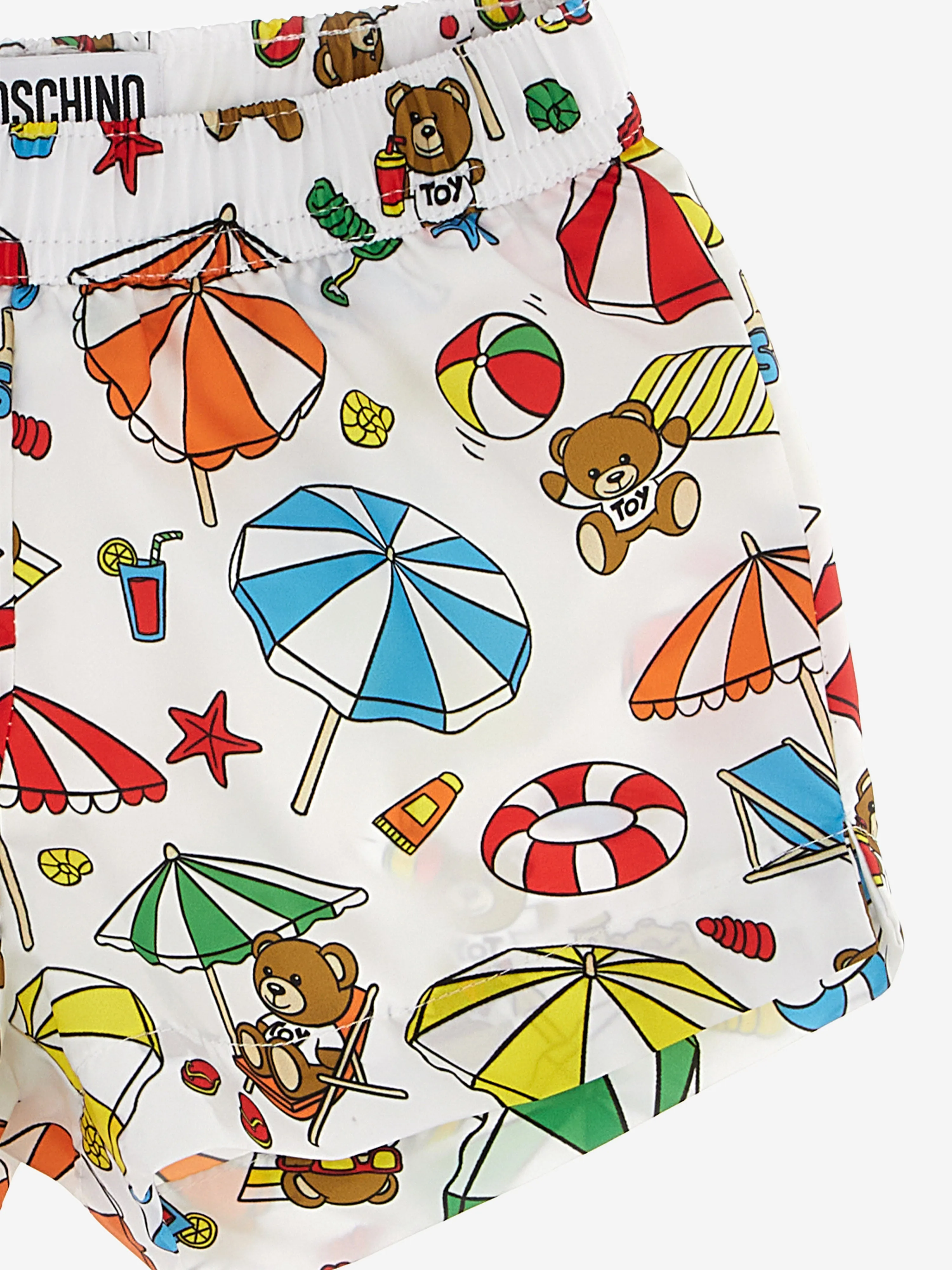 Baby Boys Beach Teddy Swim Shorts in Multicolour