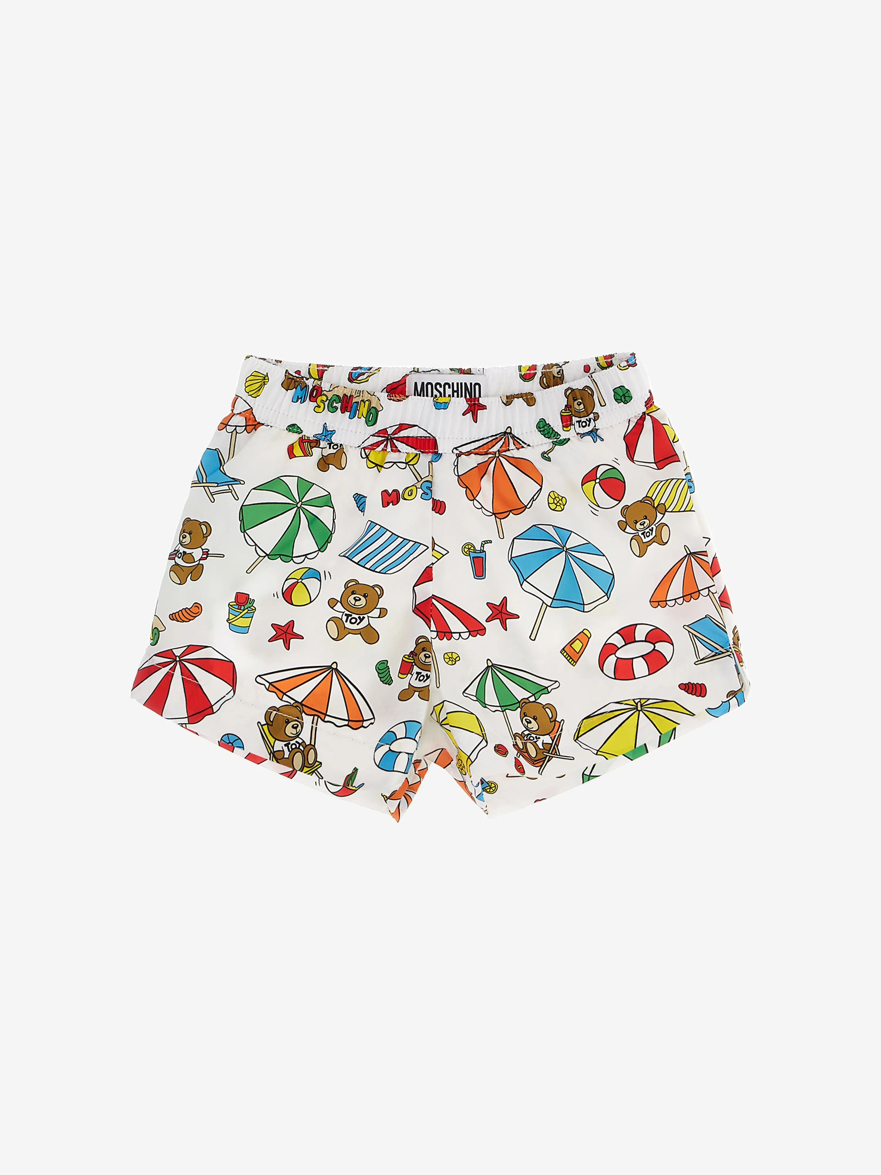 Baby Boys Beach Teddy Swim Shorts in Multicolour