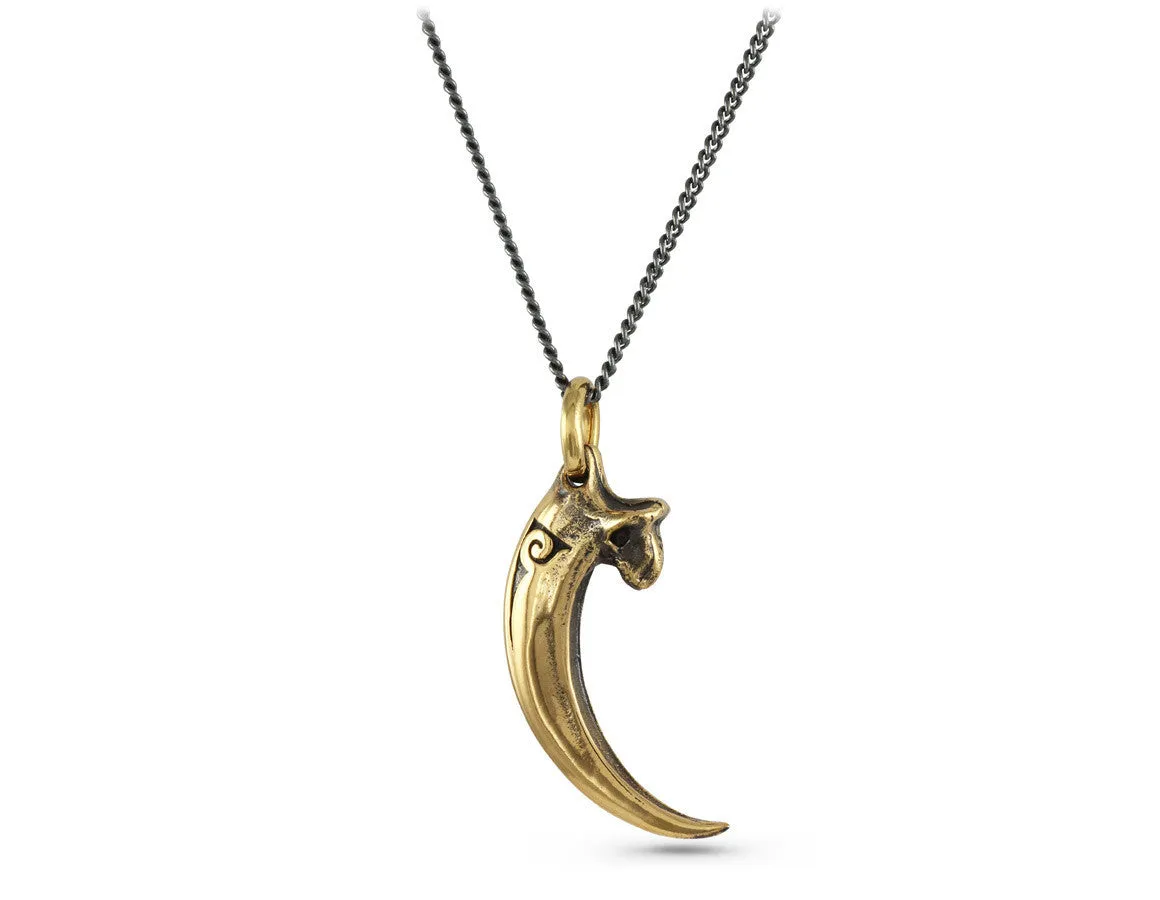 Bald Eagle Talon Necklace - Bronze