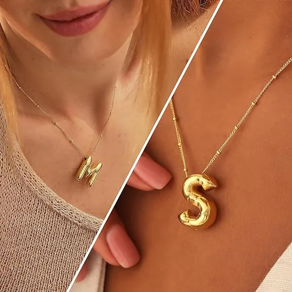 Balloon Initial Necklace