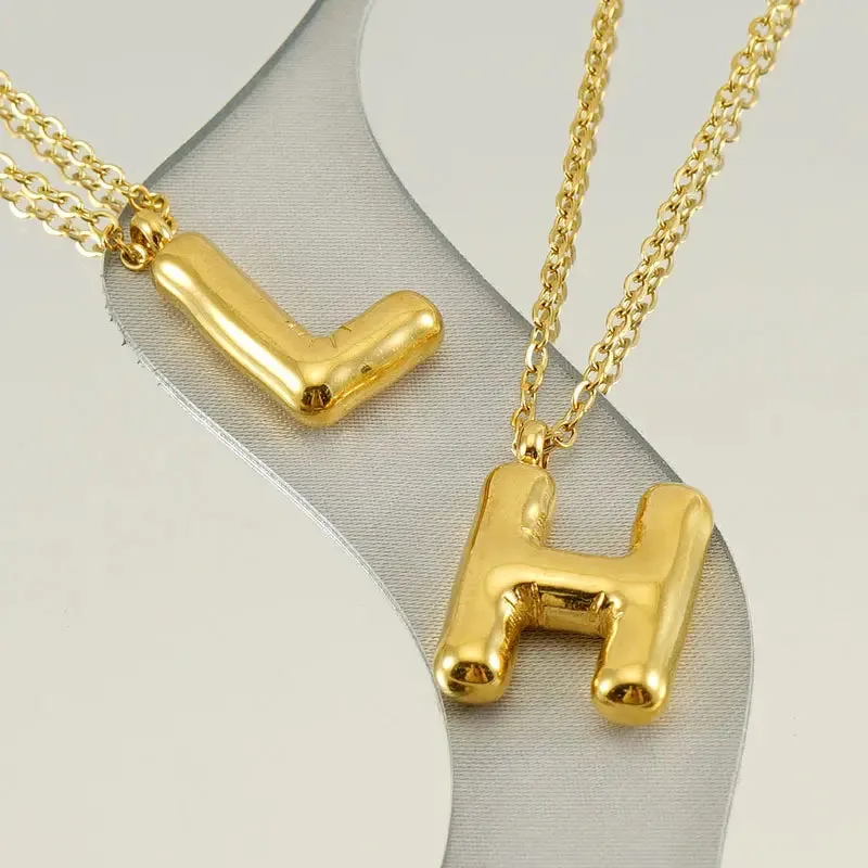 Balloon Initial Necklace