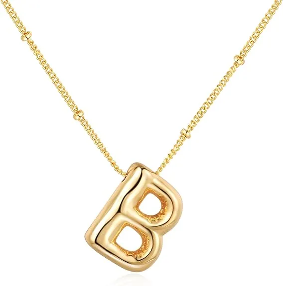 Balloon Initial Necklace