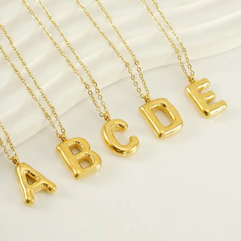 Balloon Initial Necklace