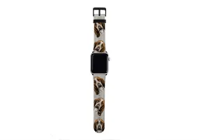 Basset Hound Grey Apple Watch Strap