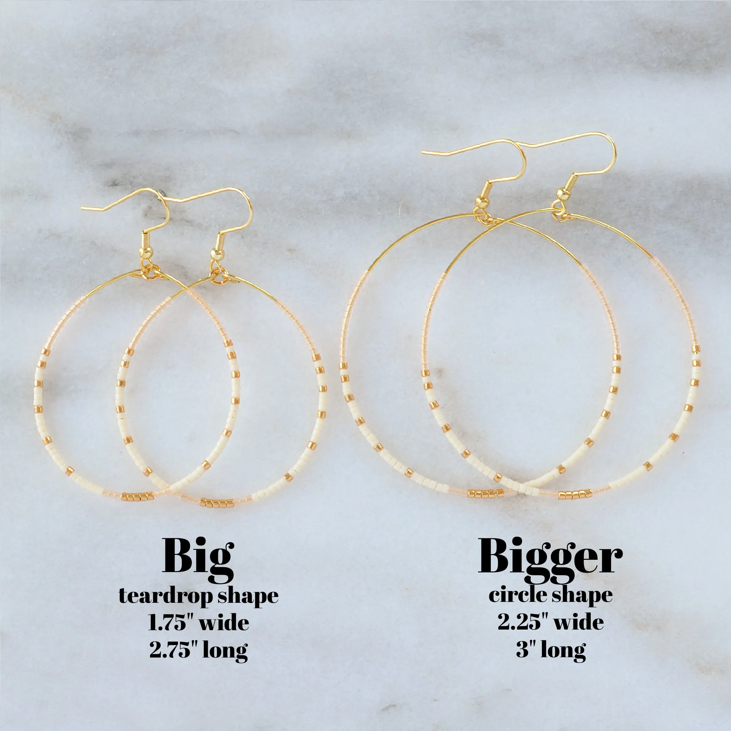 Big Beaded Hoops - THE ONES