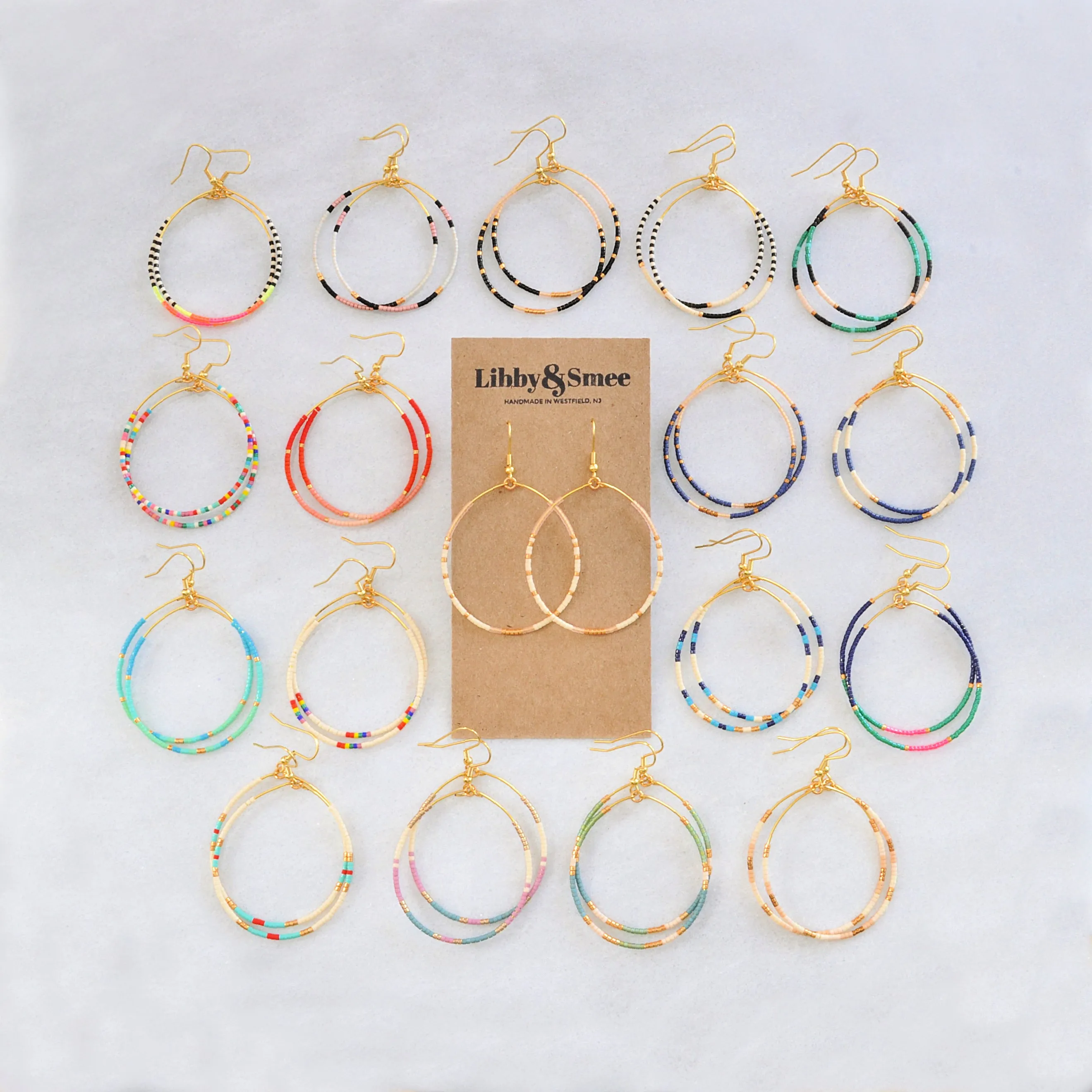 Big Beaded Hoops - THE ONES