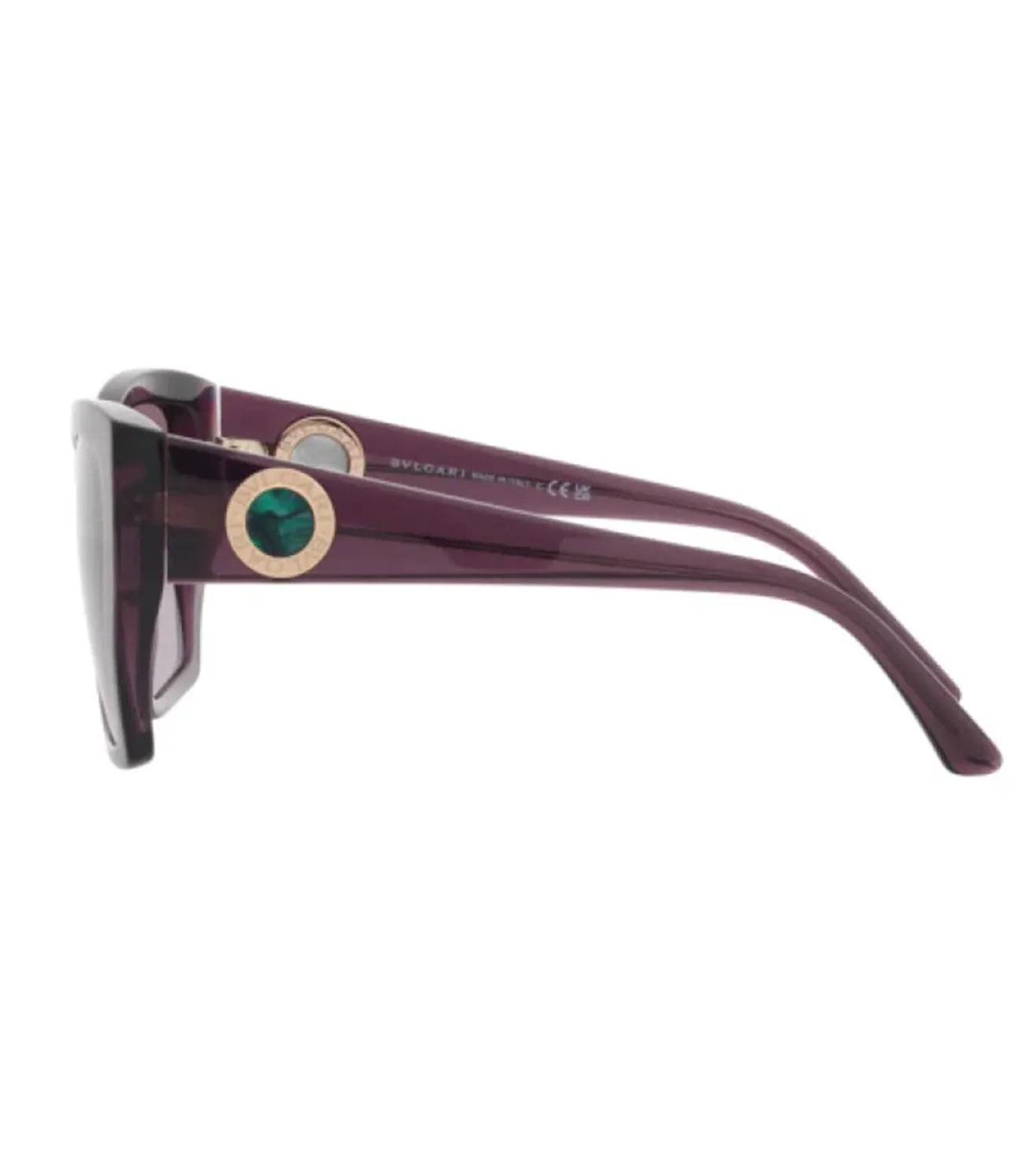 Bvlgari Women Purple gradient Square Sunglasses