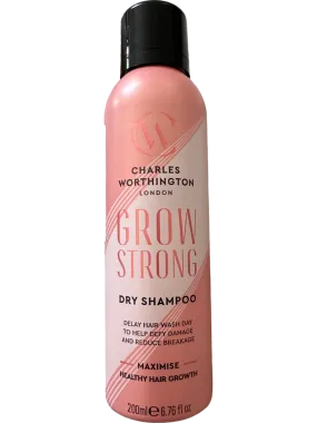 Charles Worthington London Pink Grow Strong Dry Shampoo Maximize Hair Growth 200ml