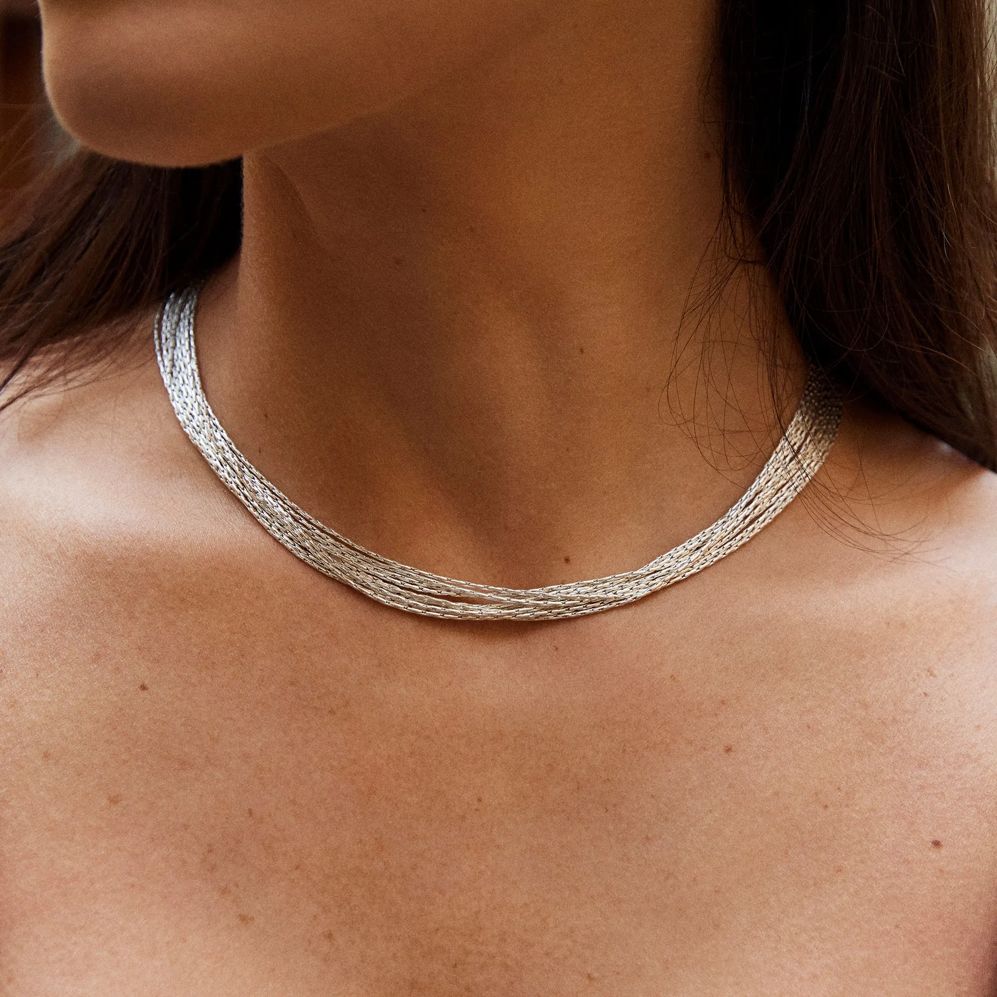 Chiara Silver Choker