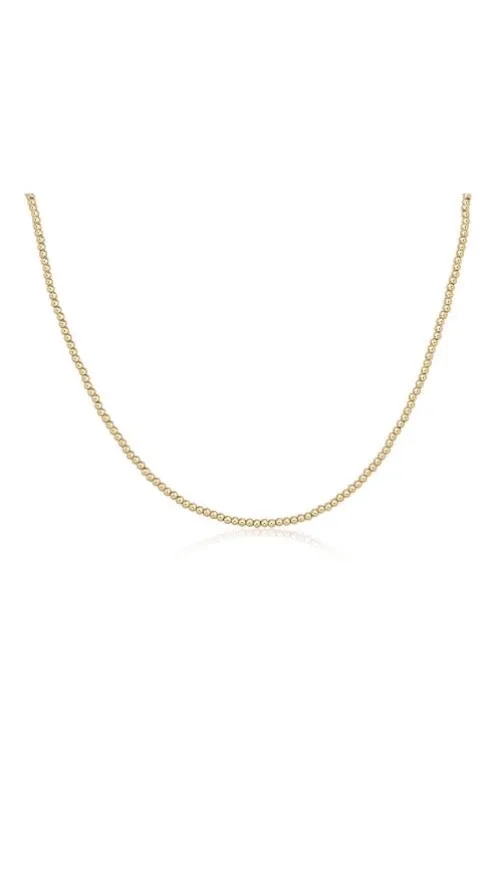 CHOKER CLASSIC GOLD 2.5MM BEAD