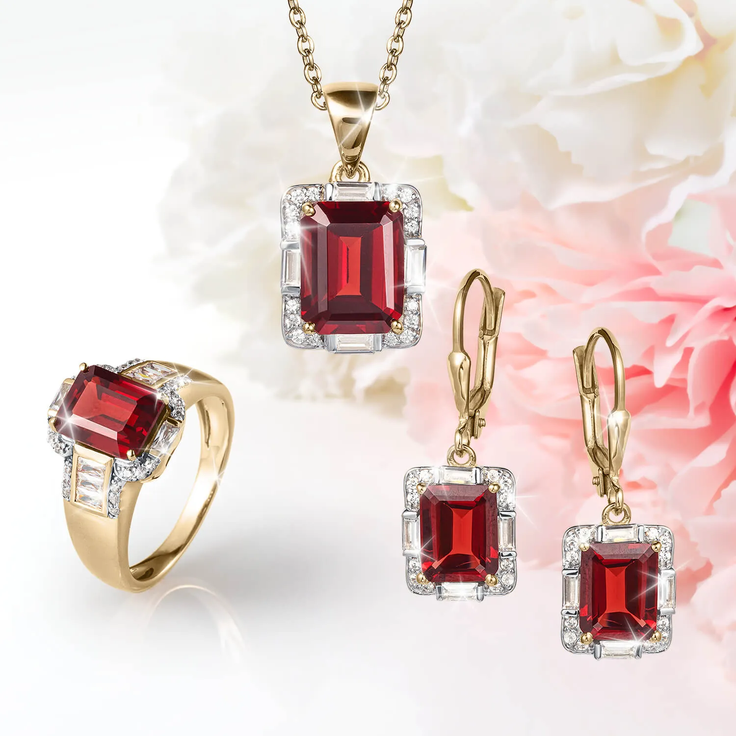 Crimson Paradise Garnet Collection