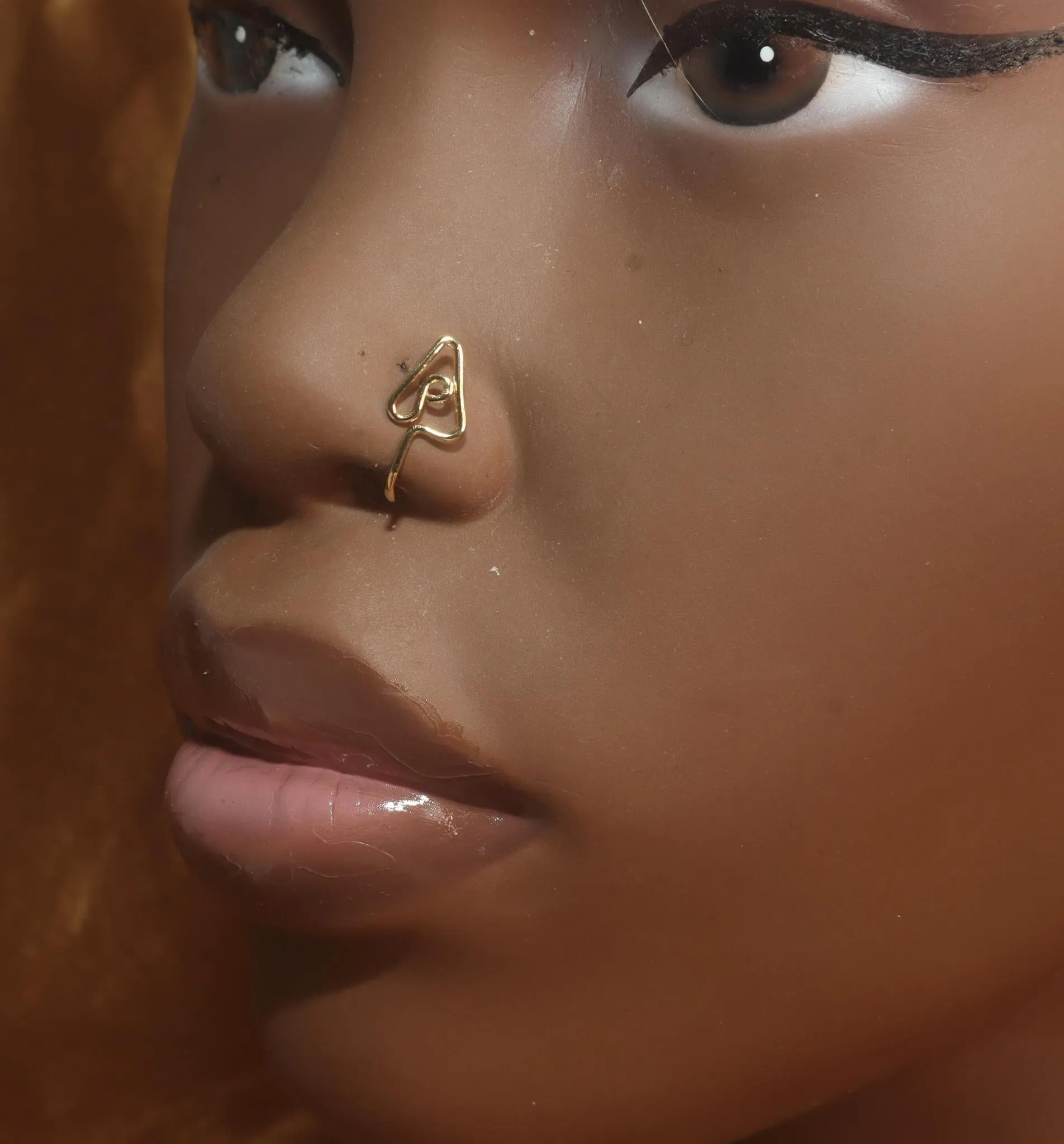 Cute Dainty Triangle Wire African Nose Cuff