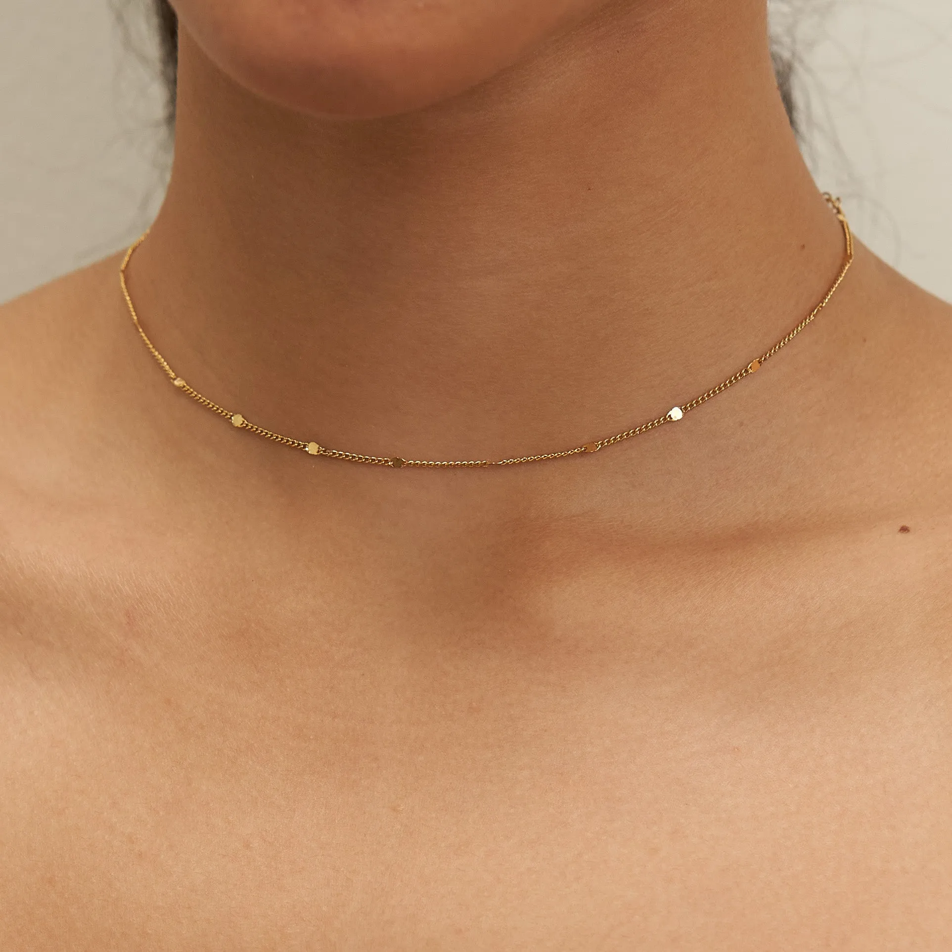 Dainty Sparkle Chain Choker