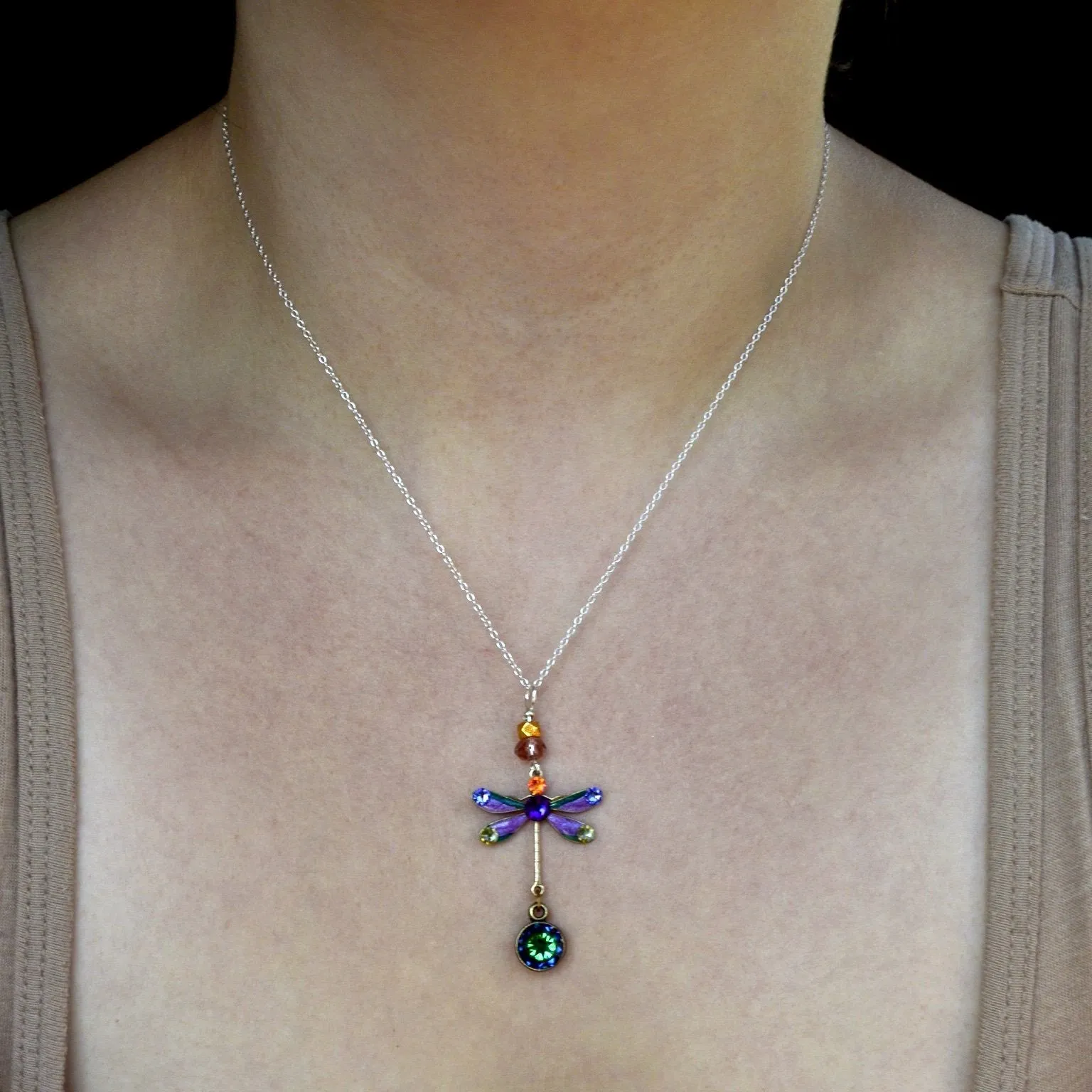 Dazzling Dragonfly Pendant