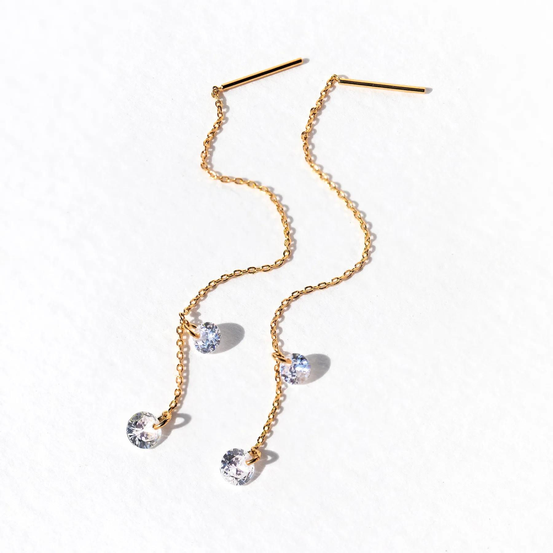 Dewdrop Threader Earrings