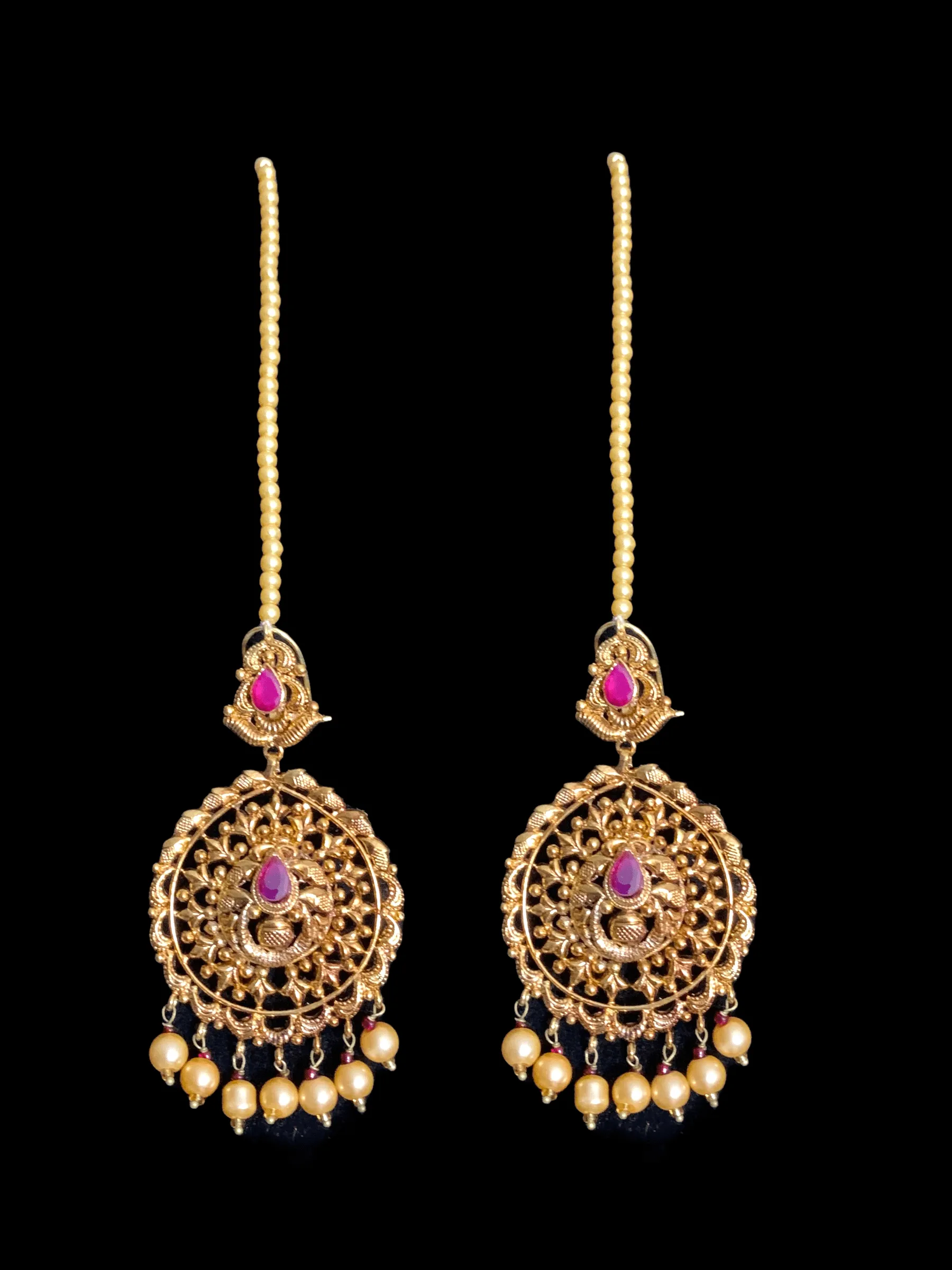 DJET25 gold plated earrings tika ( READY TO SHIP)