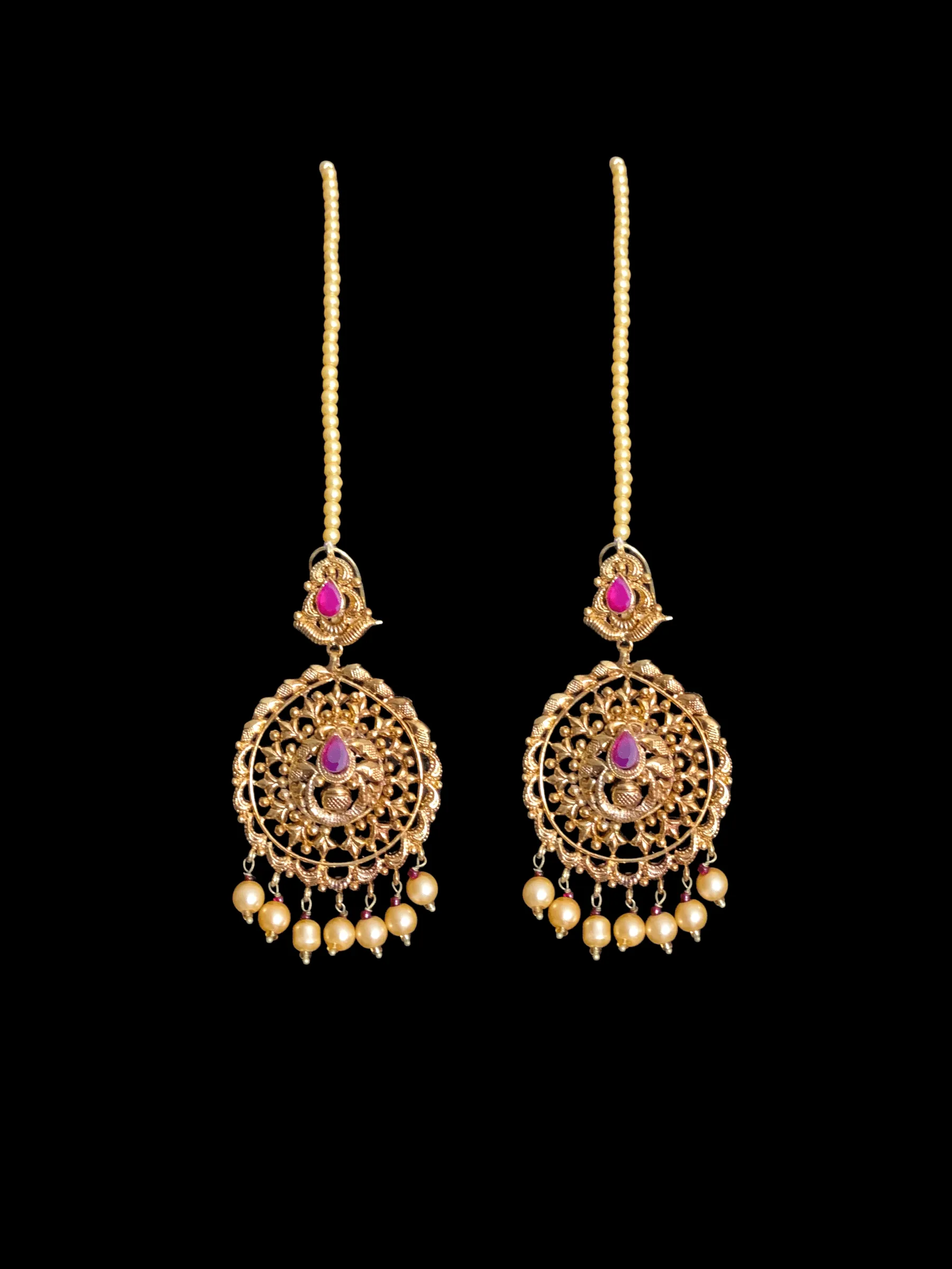 DJET25 gold plated earrings tika ( READY TO SHIP)