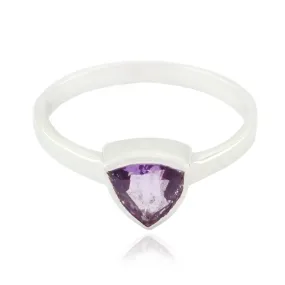 Enticing Gemstones Amethyst 925 Sterling Silver Ring Girls Jewelry