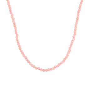 Faceted Rhodochrosite Beaded Necklace