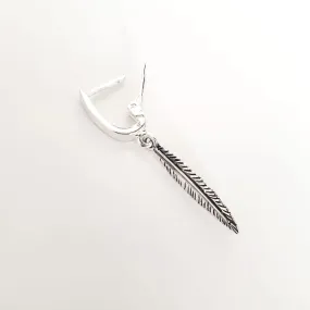 Feather Earring for men - Dangle earring