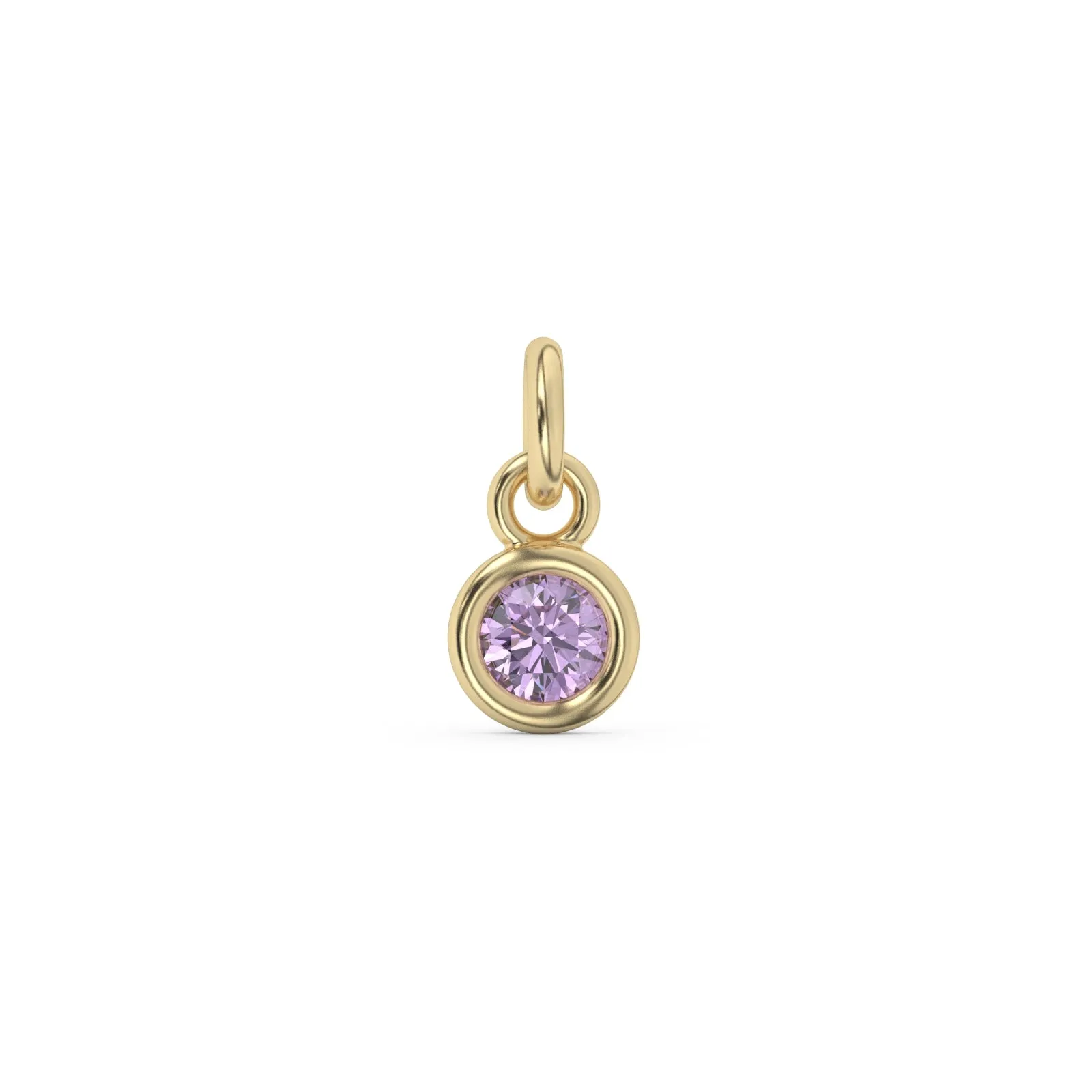 February Birthstone Charm | 10k Yellow Gold