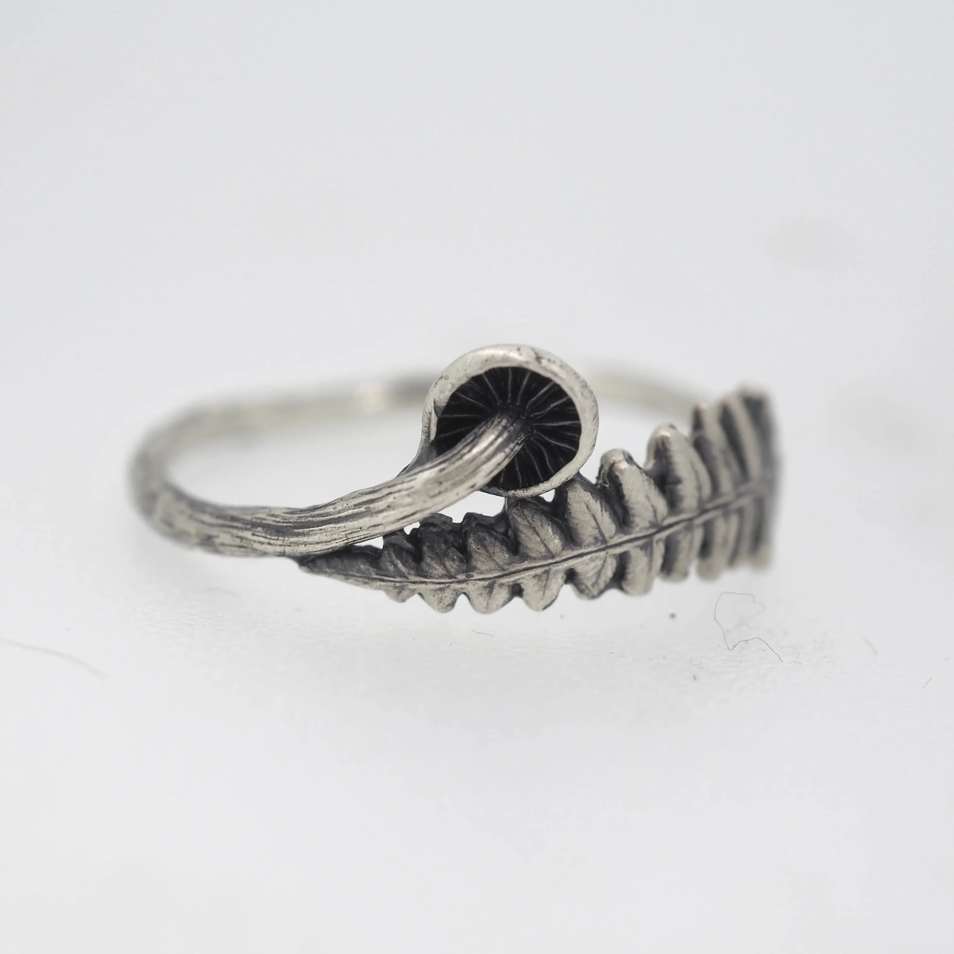 Fern and mushroom ring