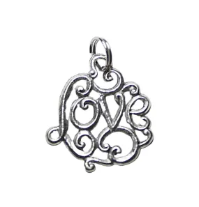 Filigree Love Charm Pendant