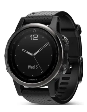 Garmin Fenix 5S Sapphire Multisport Smartwatch - Black - GPS - Wi-Fi Enabled