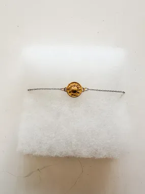 Gold Disk Sorority Bracelets