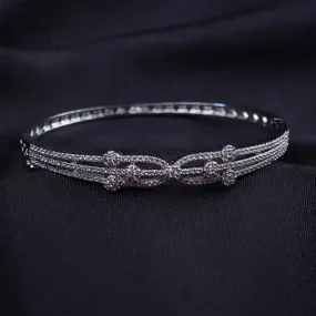 G.Silver Zircon Bracelet.