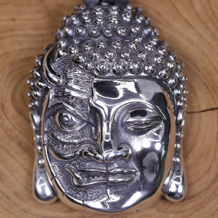 Half Buddha Half Demon Pendant