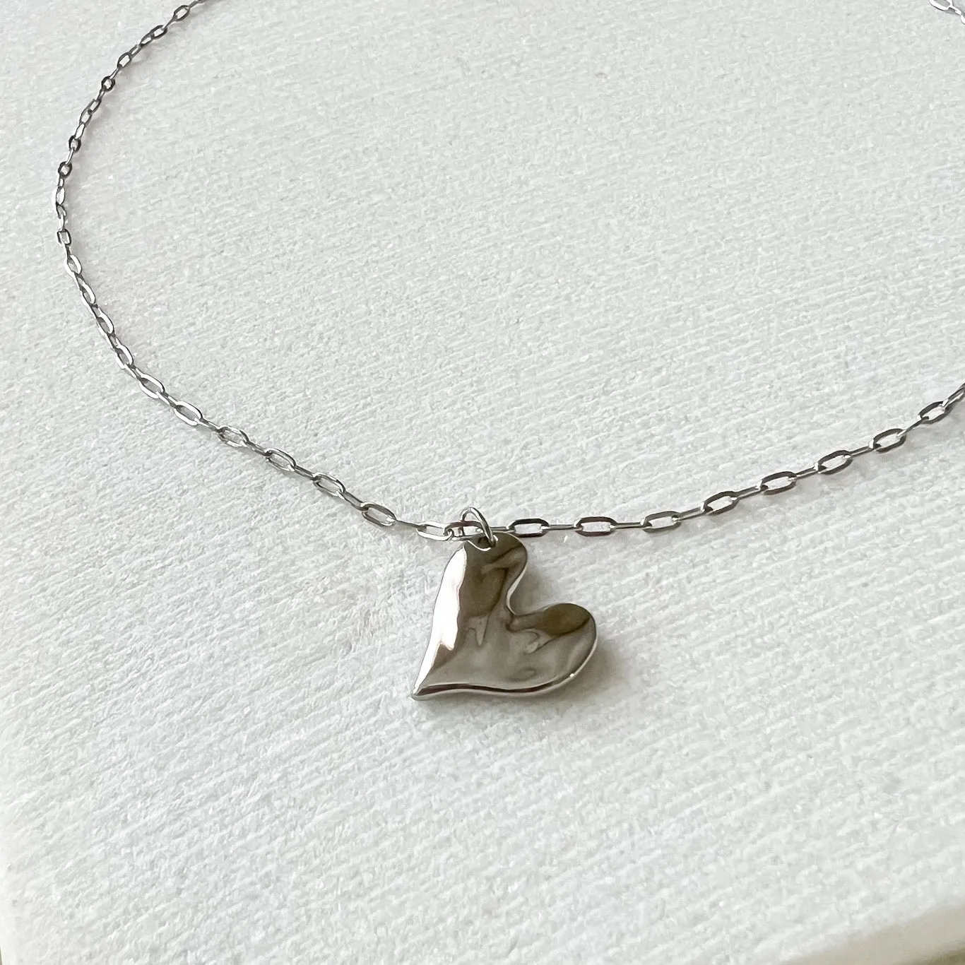 Hammered Heart Necklace