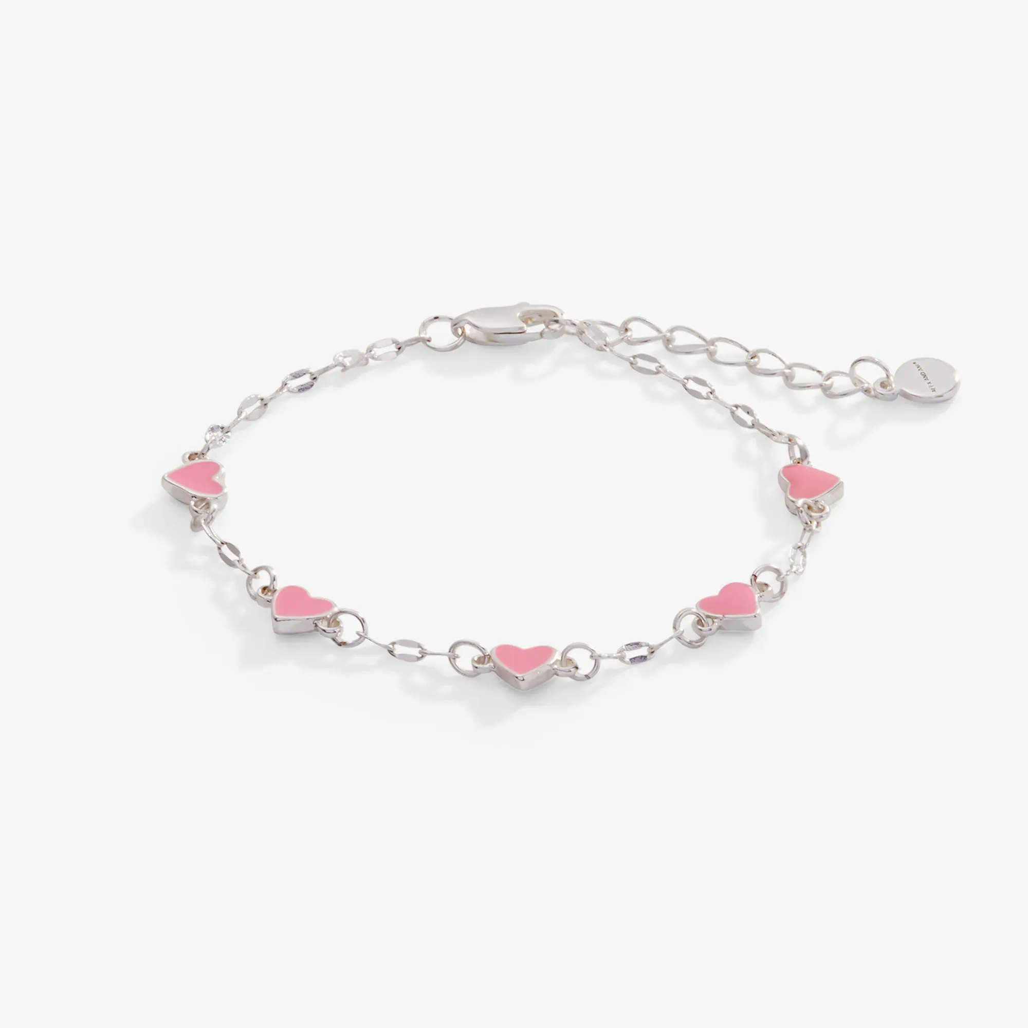 Hearts Chain Bracelet, Adjustable