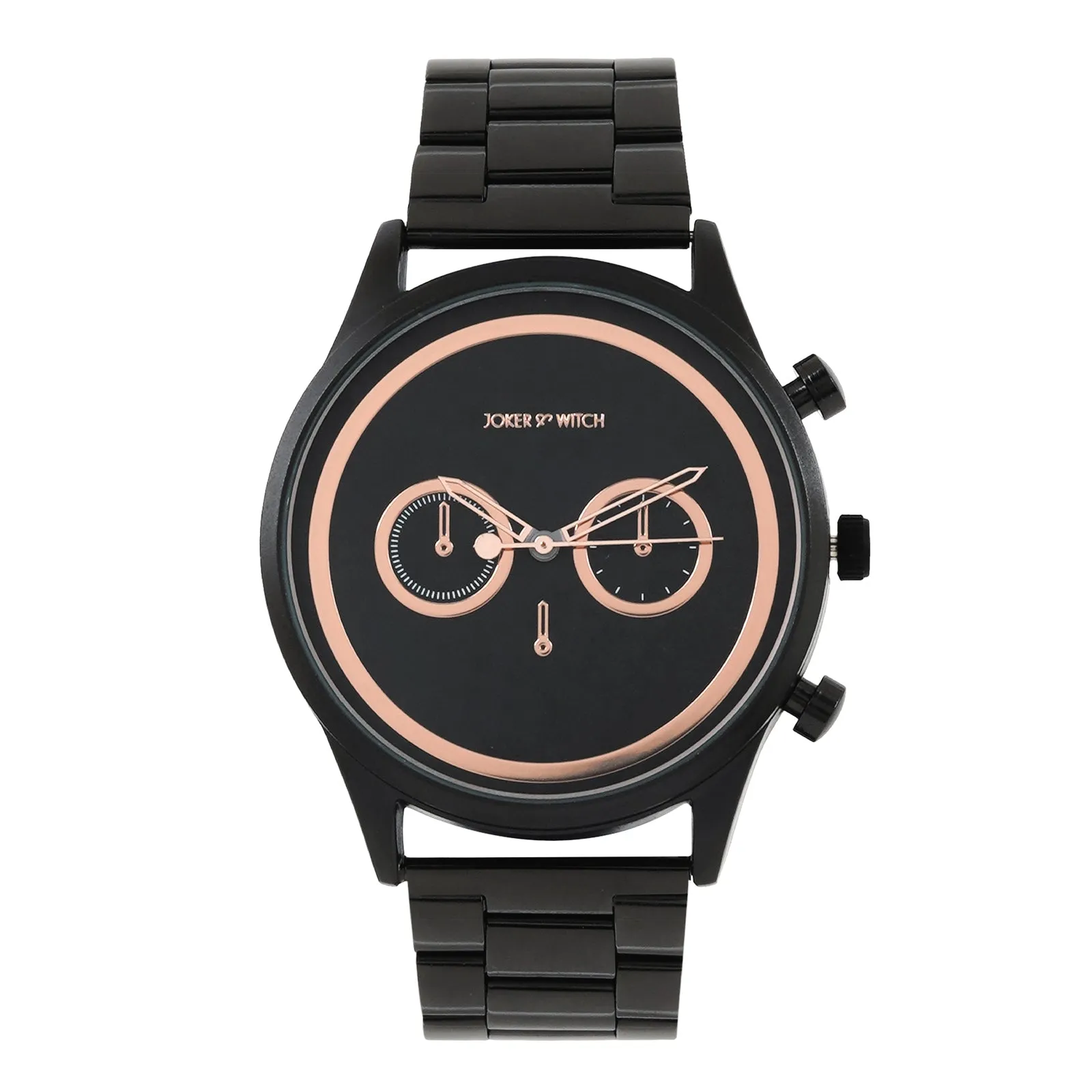 Hudson All Black Metallic Strap Watch