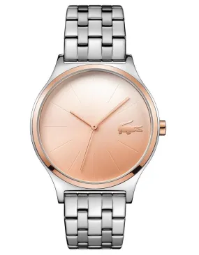 Lacoste Nikita Womens Watch - Rose Gold-Tone Dial - Stainless - Bracelet - 30m