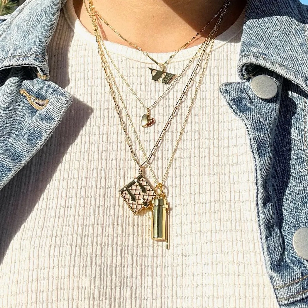 Letter Necklace (W) - Gold