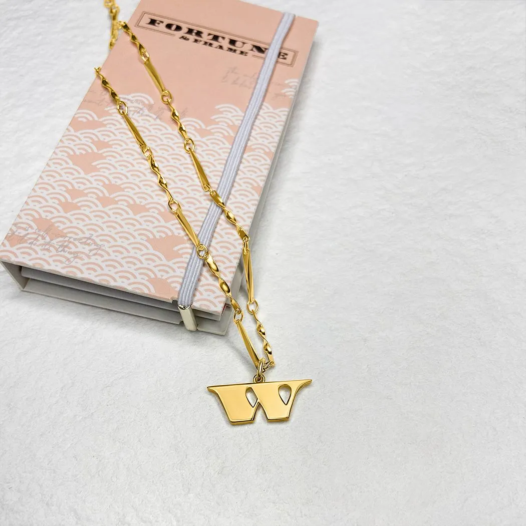 Letter Necklace (W) - Gold