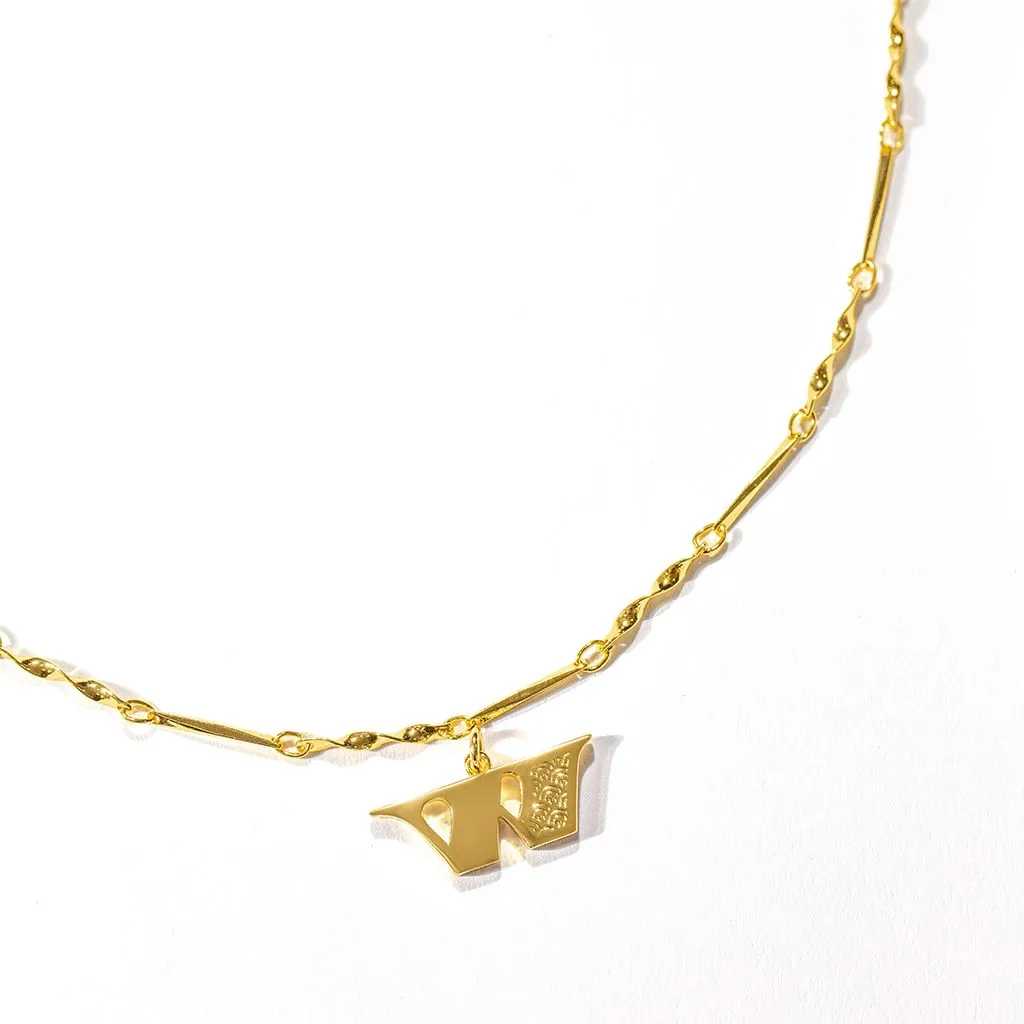 Letter Necklace (W) - Gold