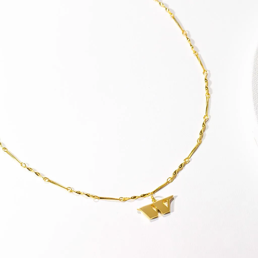 Letter Necklace (W) - Gold