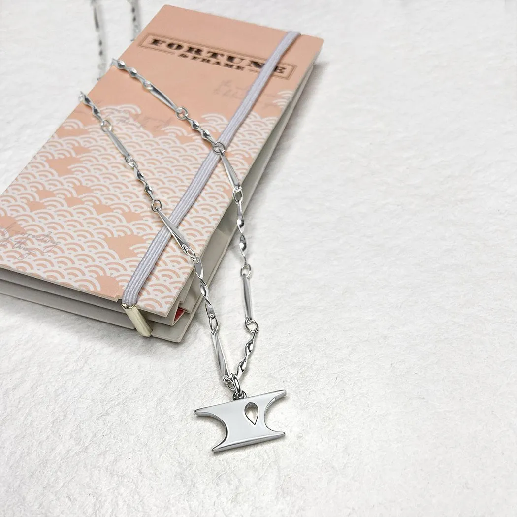 Letter Necklace (Y) - Silver