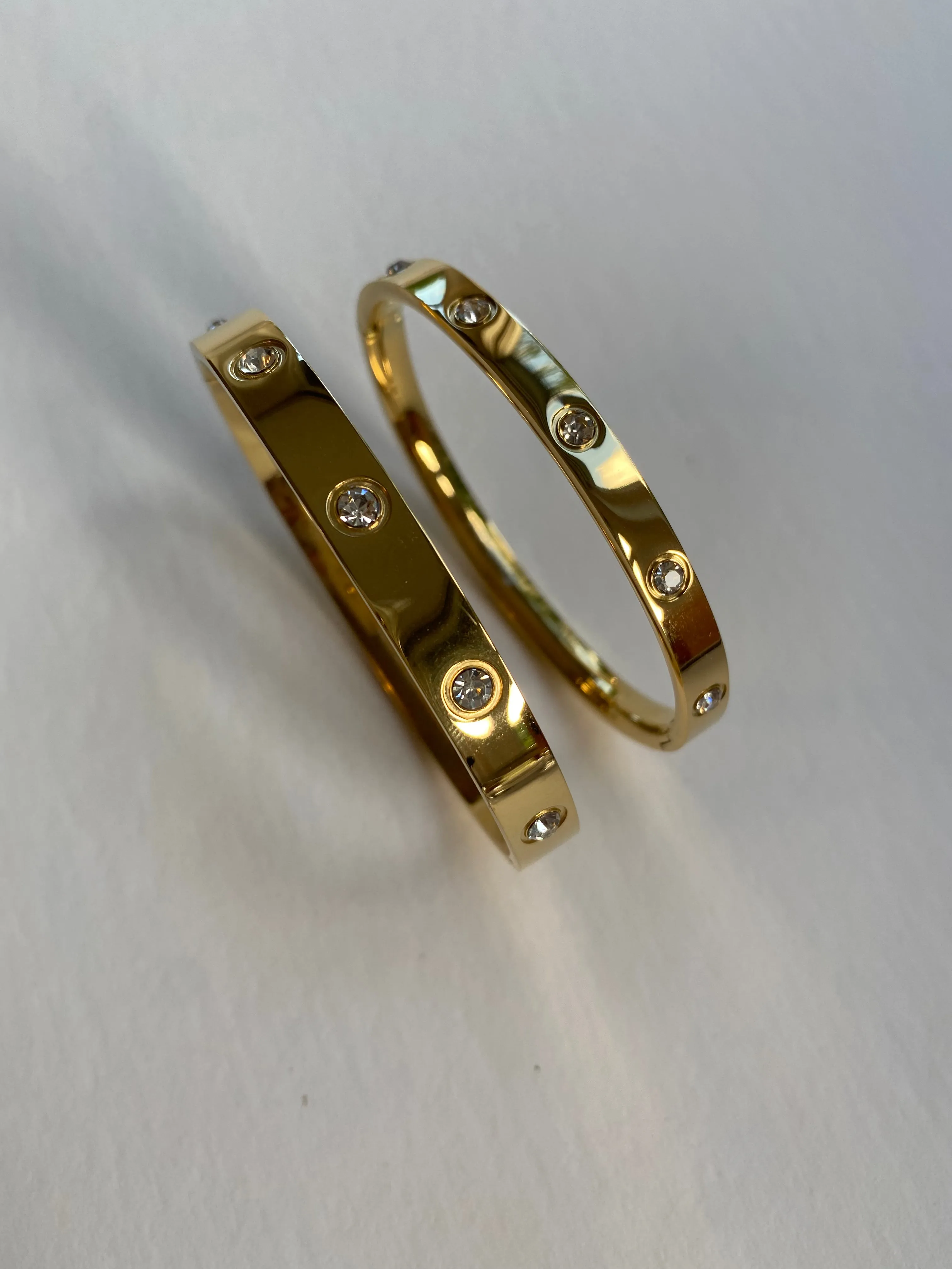 Love Cuff Bracelet | Silver   Gold